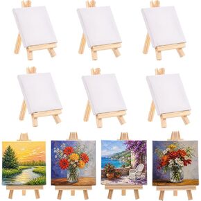 10 Pack Mini Canvas with Easel Set in Kuwait