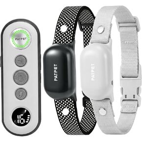 PATPET Shock Collar for Dogs(10-120lbs), 4000ft Rechargeable IPX7 Waterproof Training Collar with Remote for 2 Dogs- Electric Dog Collar for Small Medium Large Dogs 2 Packs in Kuwait