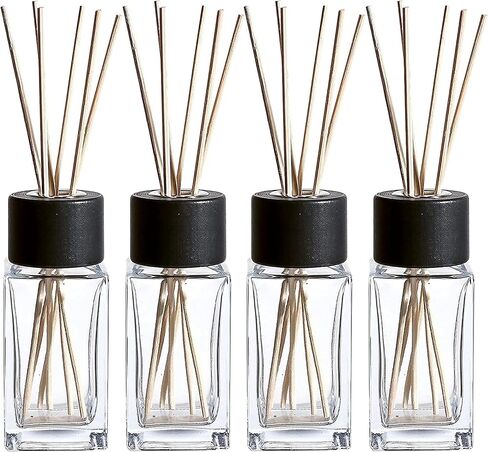Whole Housewares Reed Diffusers for Home - Home Fragrance and Decor with Green Tea Aroma - Long Lasting Air Fresheners for Living Room, Bedroom, Bathroom - Refresh Your Home (Blue, 11.2" x 3.9") in Kuwait