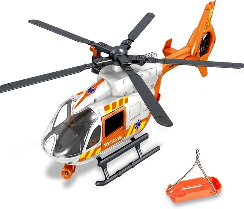 Wenbeier Big Helicopter Toy for Kids,Military & Airforce Helicopter Toy with Hanging Basket, Lights and Sound, Rescue Vehicles Toys for Boys & Girls 3 4 5 6 7 Years Olds (Military) in Kuwait