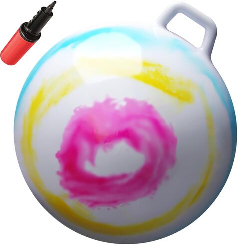 WALIKI Hopper Ball for Adults | 29-Inch Hippity Hop Ball | Jumping & Hopping Ball for Mom, Dad, Grandparents, and Fun Races | Tie-Dye in Kuwait