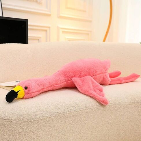 27" Flamingo Stuffed Animal,Flamingo Plush Pillow,Flamingo Gifts,Pink Flamingo Soft Plush Doll Toys,Gift for Kids and Adults（pink） in Kuwait