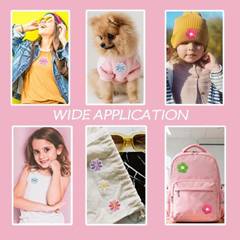 Embroidered Iron-on 16pcs Patches Beautiful Flowers Cloth for Jackets, Jeans, Backpacks, Hats, Iron on or Sew on for DIY Clothing Accessories,Gifts Decoration in Saudi Arabia