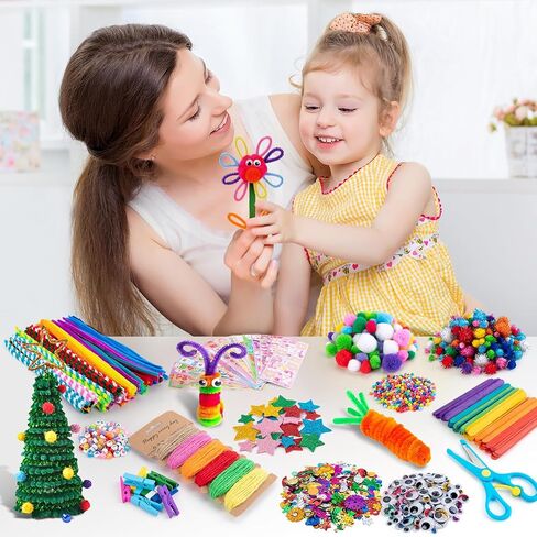 Sundaymot Arts and Crafts Supplies for Kids, 2000+Pcs DIY Craft Kits in Kuwait