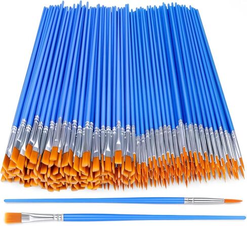AROIC Small Paint Brushes Bulk,130pcs Nylon Hair Round Detail Brushes in Kuwait