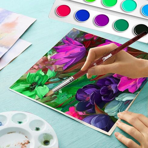 Sdanart Watercolor Brushes Professional，10 PCS Artist Paint Brush Shapes in Saudi Arabia