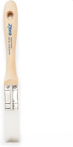 Zibra Round Paint Brush for Curved Surfaces and Ornate Details, 1 in, White, Pro Grade in Kuwait