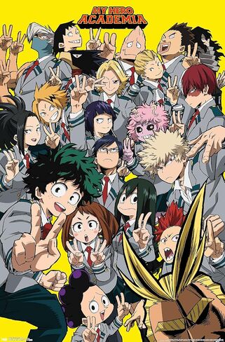 Trends International My Hero Academia - ملصق حائط سيلفي، 22.375 بوصة × 34 بوصة، نسخة غير مؤطرة، غرفة النوم in Kuwait