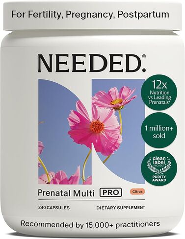 Needed. Multivitamin Capsules for Prenatal, Pregnancy, Breastfeeding, Postpartum | Expertly-Formulated & Third-Party Tested| 30-Day Supply in Kuwait