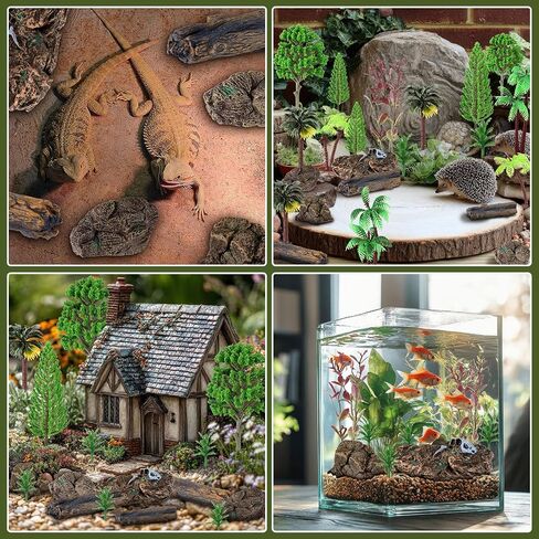 MUQGY 46Pcs Rainforest Diorama Kit Diorama Supplies Habitat Project Box in Kuwait