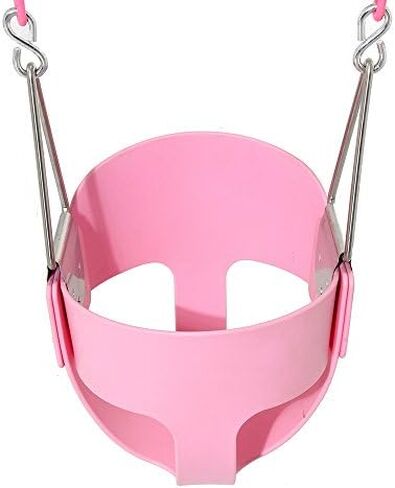 Pink Toddler Swing Trapeze Swing Bar Rings 48" Heavy Duty Plastic Coated Chains Swing Set Accessories in Kuwait