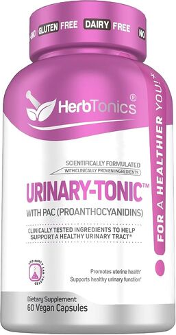 Herbtonics Fast Acting Urinary Tract Cleanse Treatment | Formula UTI with 36 mg PAC | Medical-Grade Cranberry Supplement for Urinary Tract Support (60 Count (Pack of 1)) in Saudi Arabia