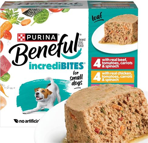 Purina Beneful IncrediBites Small Breed Wet Dog Food Loaf Variety (24) 3 oz in Kuwait