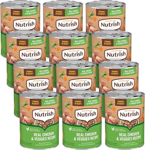 Nutrish Chicken Wet Dog Food Chunks in Gravy, 13 oz. Pack 12 (Rachael Ray) in Kuwait