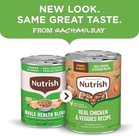 Nutrish Chicken Wet Dog Food Chunks in Gravy, 13 oz. Pack 12 (Rachael Ray) in Kuwait