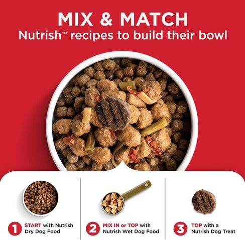 Nutrish Chicken Wet Dog Food Chunks in Gravy, 13 oz. Pack 12 (Rachael Ray) in Kuwait