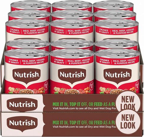 Nutrish Chicken Wet Dog Food Chunks in Gravy, 13 oz. Pack 12 (Rachael Ray) in Kuwait