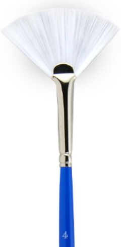 Princeton Artist Brush Summit, Brushes for Watercolor and Acrylic Series 6850, Fan White Synthetic Hair, Size 4 in Saudi Arabia