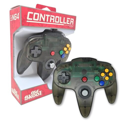 Old Skool Classic Wired Controller Joystick compatible with Nintendo 64 N64 Game System - Turquoise in Kuwait