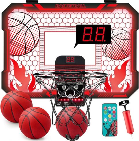 VROGTIK Indoor Basketball Hoop for Kids with Led Lights and Scoreboard in Kuwait