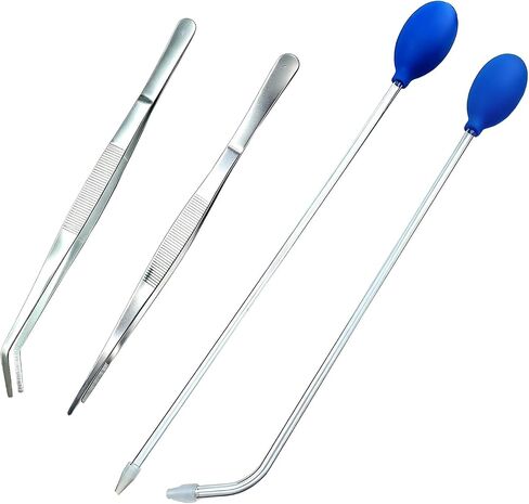 Axolotl Tank Accessories, Long Pipette Coral Food Feeder, Aquarium Tweezers in Kuwait