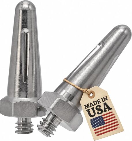 Replacement Prongs 3/4-Inch (1.9cm) Stainless Steel Contact Points Compatible with Dogtra Remote Training Dog Collars 1900X ARC-X 280X - Made in USA in Kuwait