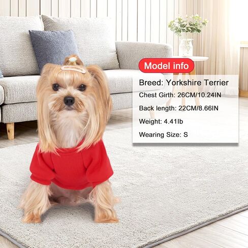 2 Pack Dog Hoodie Warm Hood Dog Sweater Cold Weather Small Dogs Sweatshirt Comfort Pet Clothes for Small Medium Dogs with Pockets Chihuahua Clothes for Male Female Girl Boy Sporty Daily Wear in Saudi Arabia