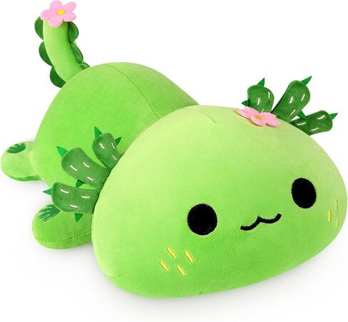 Onsoyours لطيف Axolotl Plushie، وسادة قطيفة ناعمة محشوة على شكل حيوان السلمندر، لعبة Kawaii قطيفة للأطفال (أزرق Axolotl A، 13 بوصة) in Kuwait