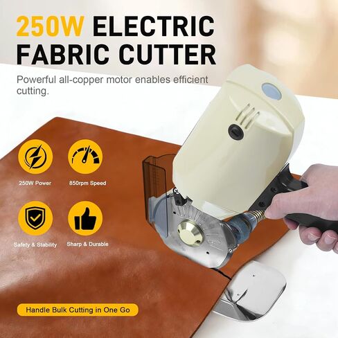 Electric Fabric Rotary Cutter, 250W Cloth Cutting Machine in Saudi Arabia