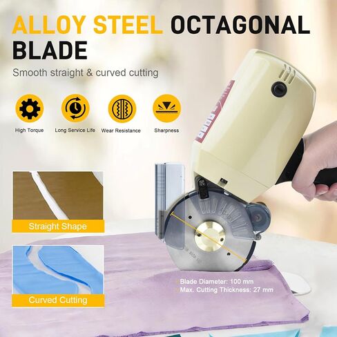 Electric Fabric Rotary Cutter, 250W Cloth Cutting Machine in Saudi Arabia