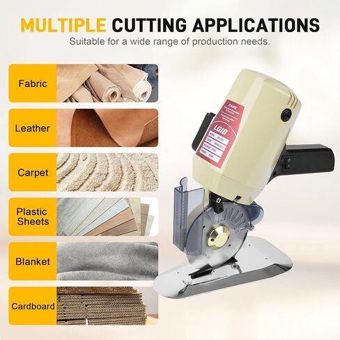 Electric Fabric Rotary Cutter, 250W Cloth Cutting Machine in Saudi Arabia