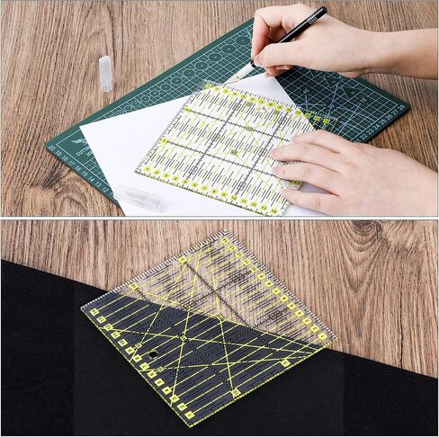 104Pcs Rotary Cutters, Rotary Cutter Set with Cutting Mat, Patchwork Ruler, Carving Knife, Rotary Cutter Kit for Sewing and Quilting in Kuwait