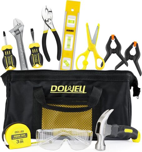 DOWELL Tool Set with Tool Bag, Real Hand Tools for Boys& Girls, Age 12+ in Saudi Arabia