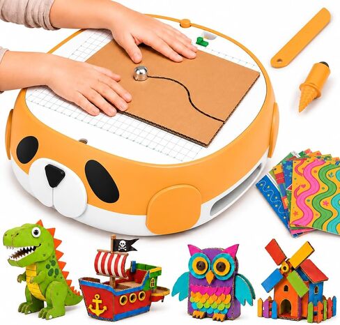 Cardboard Cutter for Kids – Safe Craft Tool for DIY Cardboard Projects, Bladeless Safety Knife for Kids Ages 5+, STEM & STEAM Educational Toy for Building, Engineering, Upcycling Art & School Crafts in Saudi Arabia