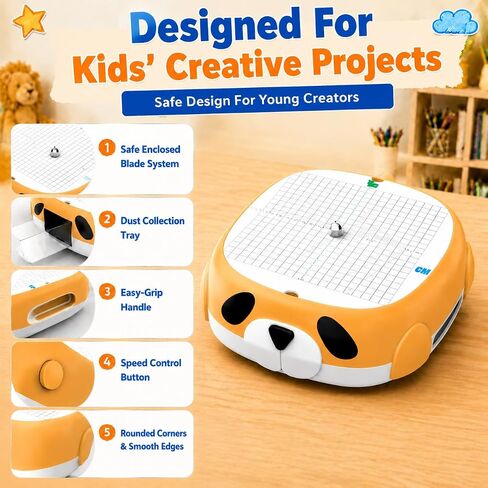 Cardboard Cutter for Kids – Safe Craft Tool for DIY Cardboard Projects, Bladeless Safety Knife for Kids Ages 5+, STEM & STEAM Educational Toy for Building, Engineering, Upcycling Art & School Crafts in Saudi Arabia