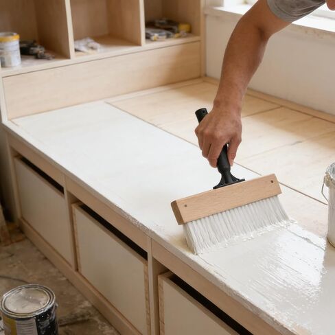 Angled Linen Effect Paint Texture Brush for Walls and Decor in Kuwait