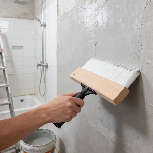 Angled Linen Effect Paint Texture Brush for Walls and Decor in Kuwait
