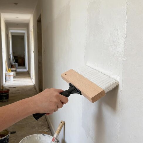 Angled Paint Brush for Linen Texture Effects on Fabric and Plaster Surfaces in Kuwait