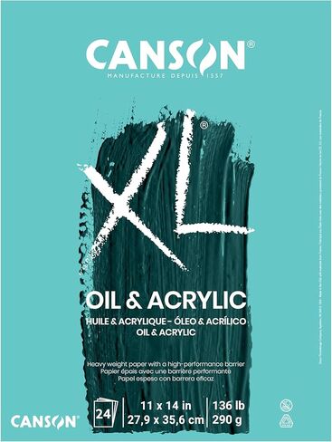 Canson XL Series Oil & Acrylic Paper Pad, 11" x 14", 24 Sheets/Pad in Kuwait