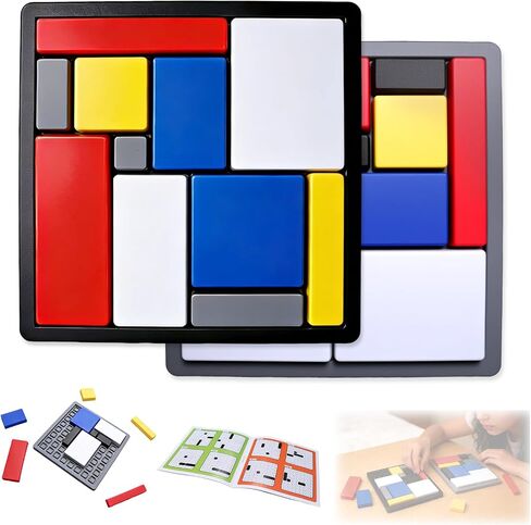 2 Pcs Logic Puzzle Brain Teaser Game for Adults, 88 Challenges 4 Difficulty Levels Logic Puzzles, Portable STEM Educational Thinking Game Toy for Classroom, Family Brain Training in Saudi Arabia