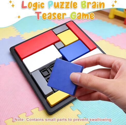 2 Pcs Logic Puzzle Brain Teaser Game for Adults, 88 Challenges 4 Difficulty Levels Logic Puzzles, Portable STEM Educational Thinking Game Toy for Classroom, Family Brain Training in Saudi Arabia