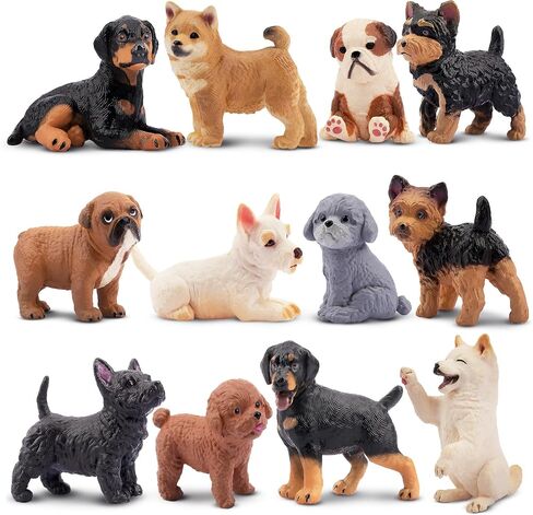 12PCS Realistic Cat Figurines, Plastic Cat Figure, Cat Cake Topper Kitten Toy Easter Egg Birthday Gift for Kids and Children in Kuwait
