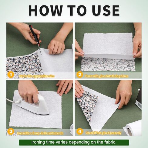 Medium Weight Woven Cotton Fusible Interfacing for Sewing 10.6" x 10 yd in Saudi Arabia