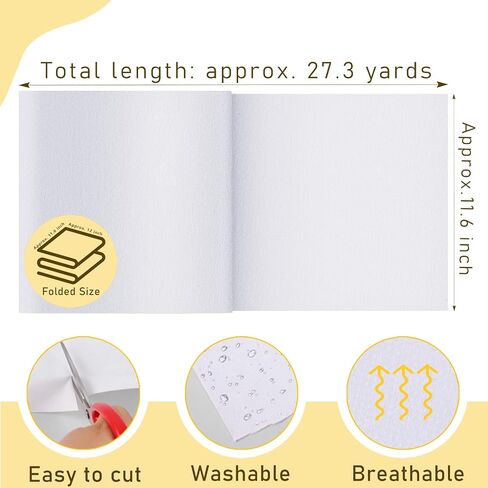 Fusible Interfacing Fabric for Sewing, 11.6"x27.3yd Medium Weight Non-Woven in Saudi Arabia