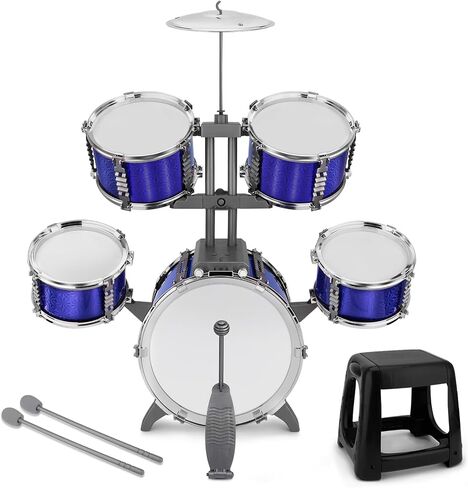 Toddlers Drum Set Kids Jazz Band Rock Kit for 3-5 Boys Girls Music Toy in Kuwait
