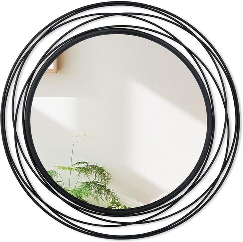 Large Round Mirrors for Wall Decor Living Room,Gold Round Mirror 32 Inch,Large Gold Mirror Circle,Circle Wall Mirror Fireplace,Large Circle Mirror Gold,Hallway Mirrors for Wall Entry in Kuwait