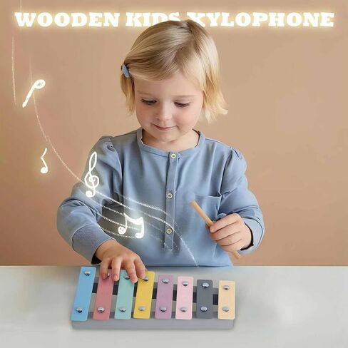 Xylophone for Kids ، لعبة Xylophone الموسيقية مع أطفال Malmets الآمن الآلات التعليمية الآلات التعليمية للألعاب الصغار (xylophone) in Kuwait