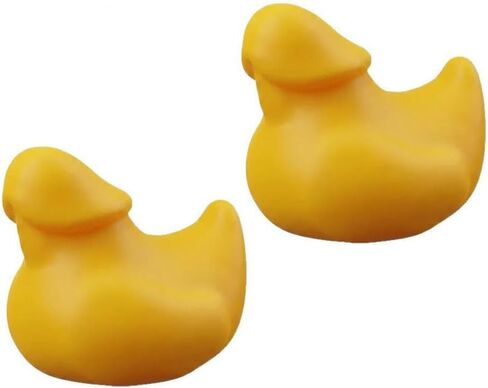 2Pcs Funny Rubber Duck,Humor Yellow Duck Prank Ornaments for Car Dashboard, Mini Prank Duck Office Desk Ornament, Gifts for Friends & Family in Kuwait