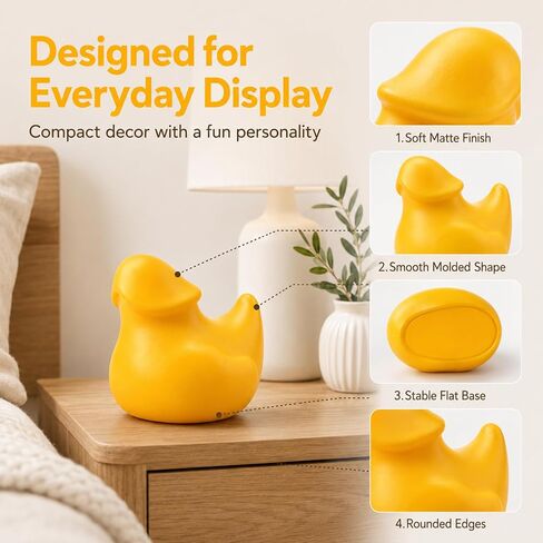 2Pcs Funny Rubber Duck,Humor Yellow Duck Prank Ornaments for Car Dashboard, Mini Prank Duck Office Desk Ornament, Gifts for Friends & Family in Kuwait