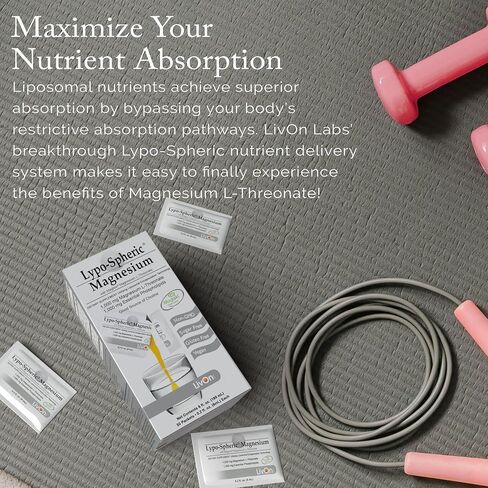 Lipo-Spheric Lypo Spheric Lreonate L Threonate 30 حزمة 1000 Mg مغنيسيوم لكل حزمة مغلفة لتحسين الامتصاص مهنيا و 100% غير Gmo 30 ca in Kuwait
